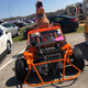 Dillard’s kart before the crash.